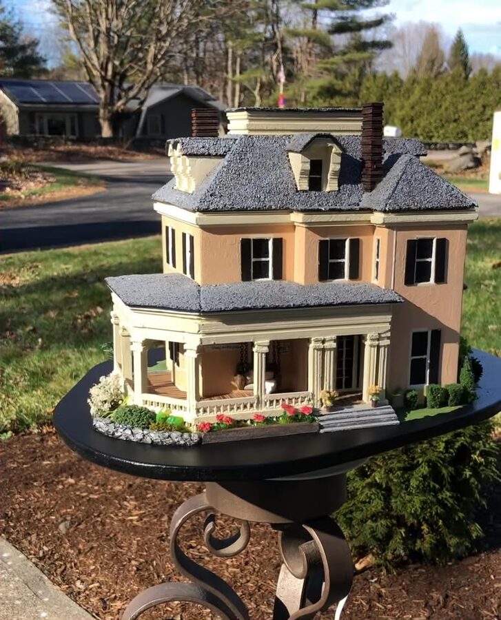 Home replica of Victorian home.